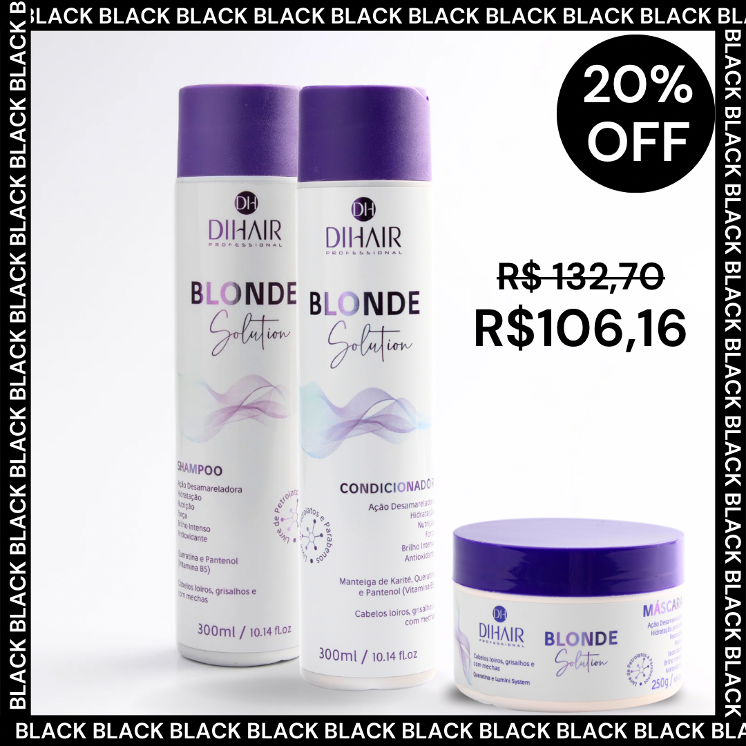 Kit Blonde Solution 300mL - Dihair