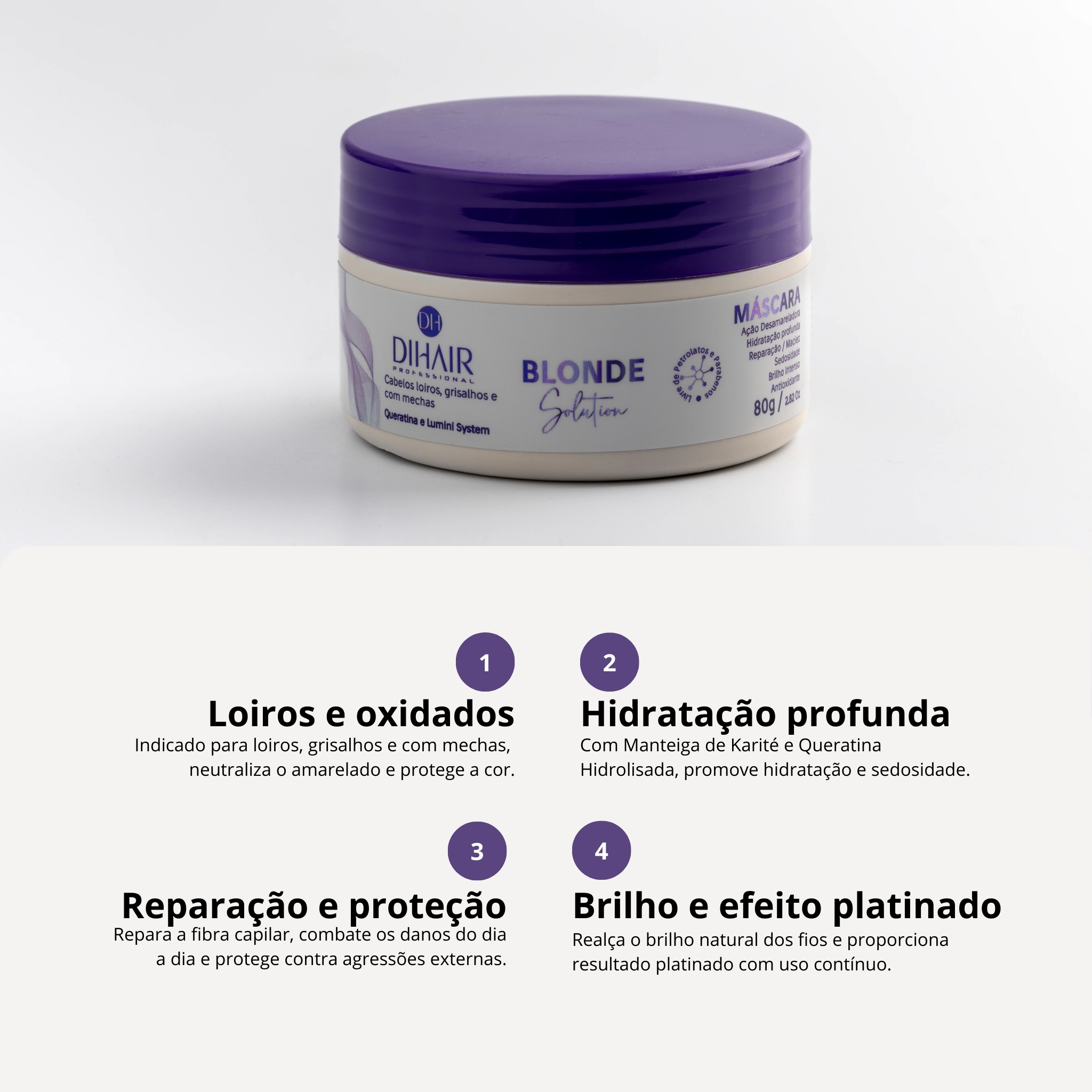 Máscara Blonde Solution 80g - DIHAIR