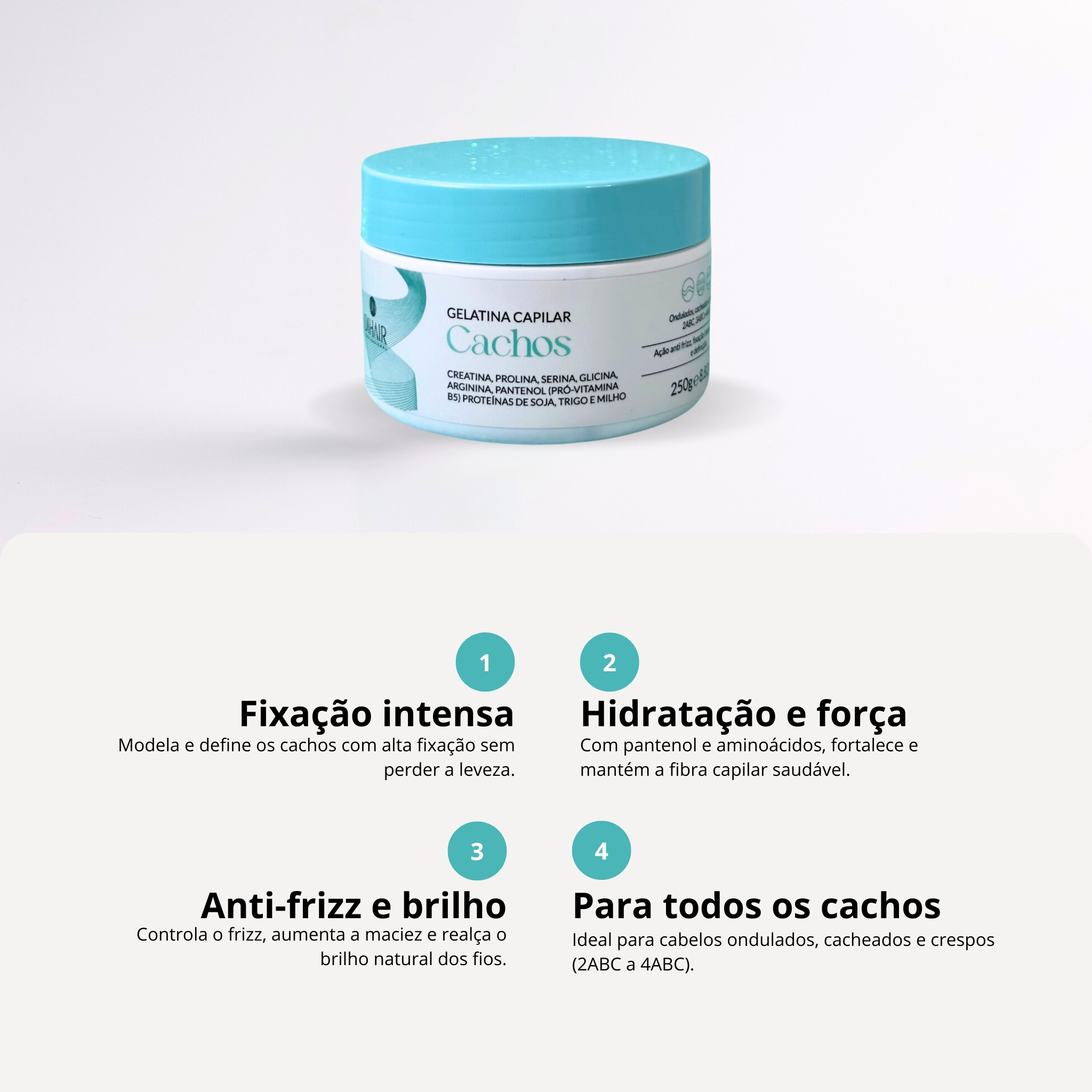 Gelatina Capilar Cachos - 250g DIHAIR