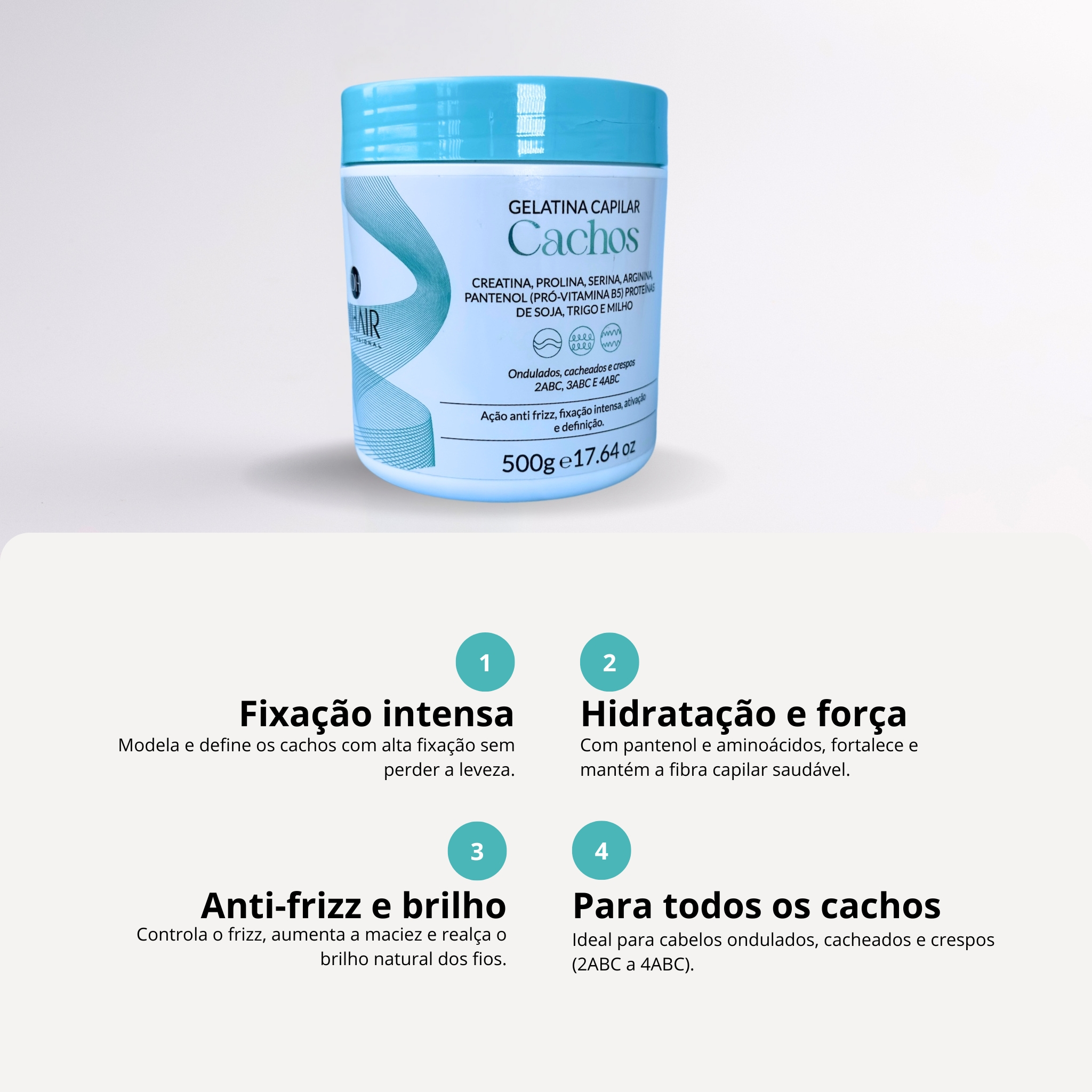 Gelatina Capilar Cachos - 500g DIHAIR