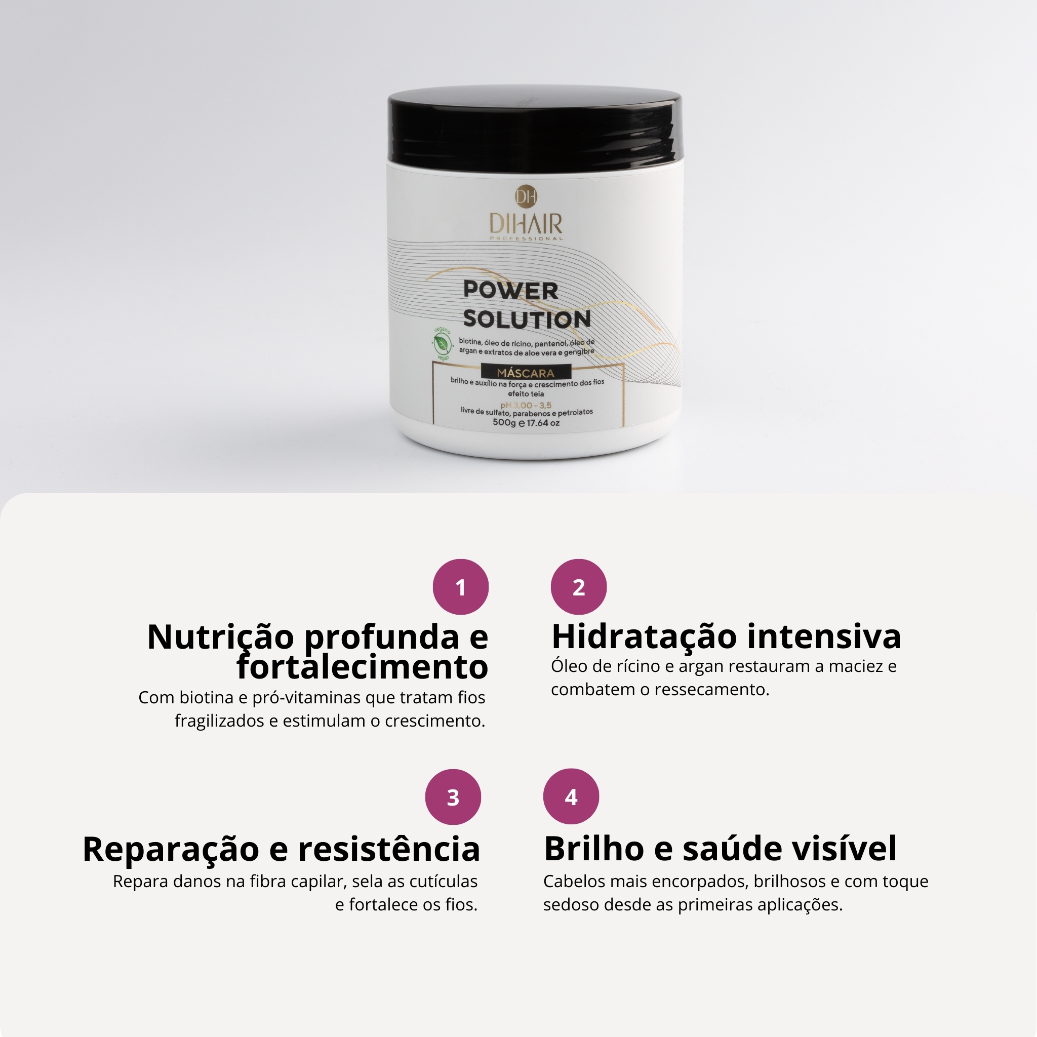 Máscara Power Solution – Força e Crescimento 500G