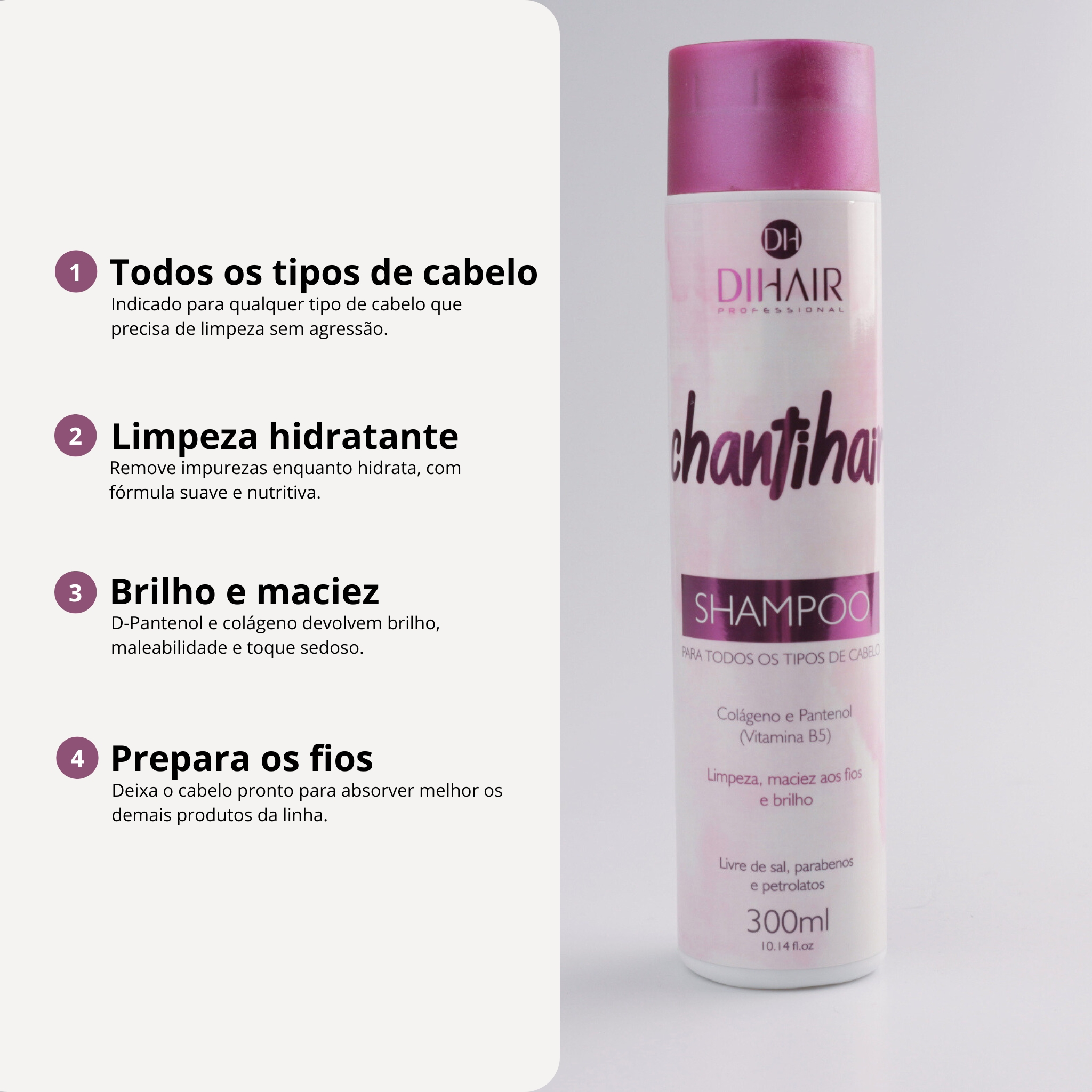 Shampoo Chantihair 300mL - Dihair