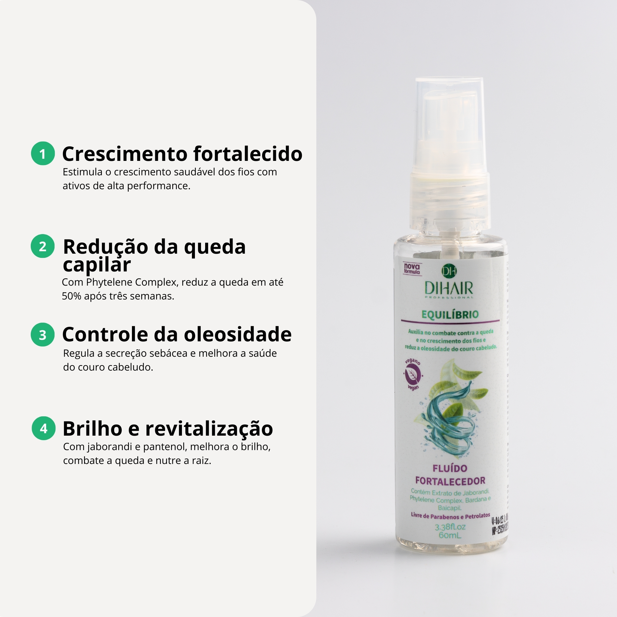 Fluido Fortalecedor Equilíbrio 60ml - Dihair