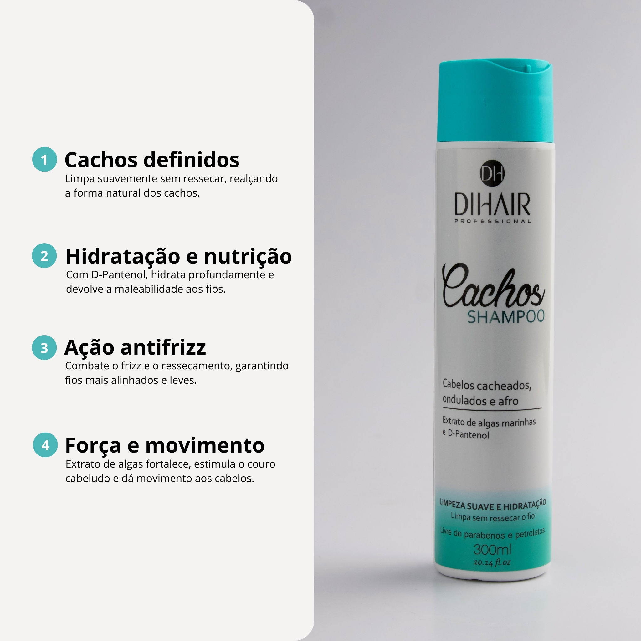 Shampoo Cachos 300mL - Dihair