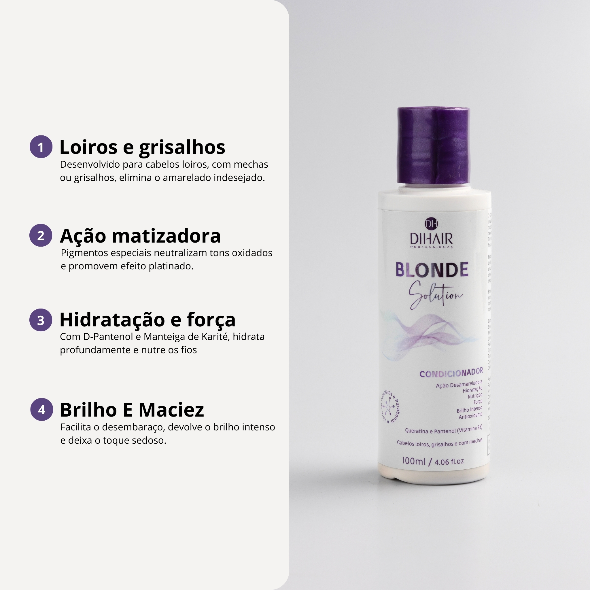 Condicionador Blonde Solution 100ml - DIHAIR