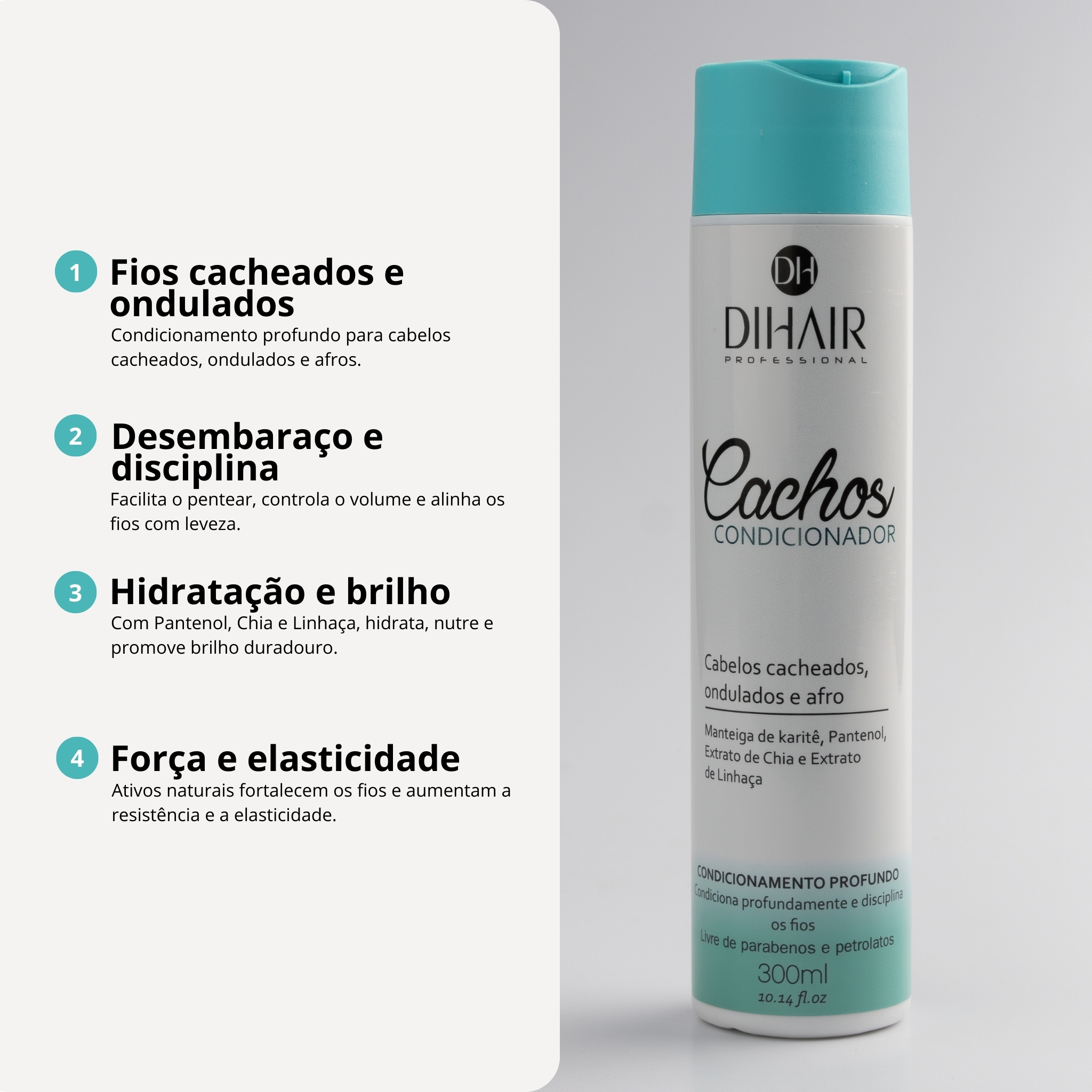 Condicionador Cachos 300ml - Dihair