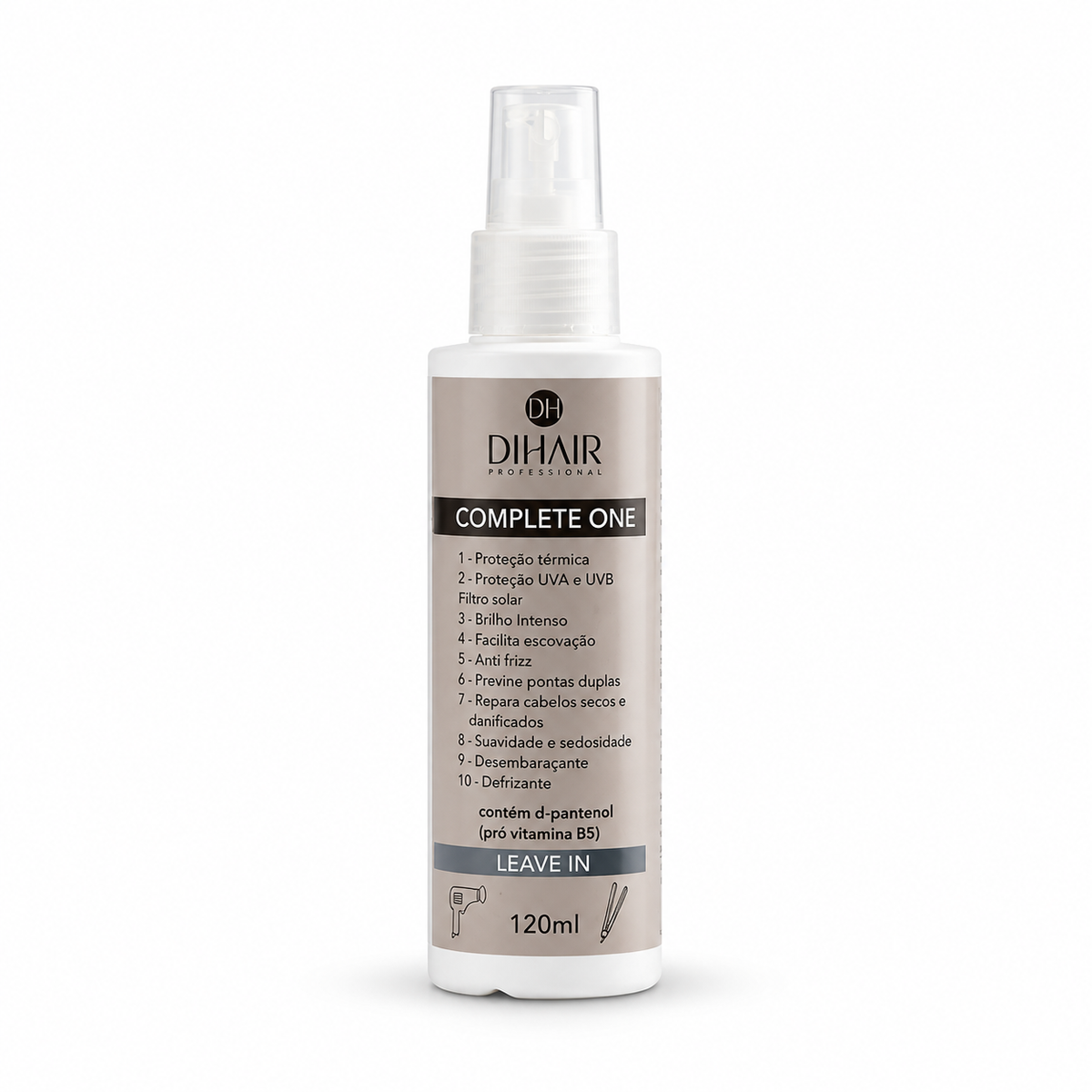 Protetor Térmico para Cabelos Complete One Dihair 120ml – Proteção contra Chapinha, Secador e Frizz