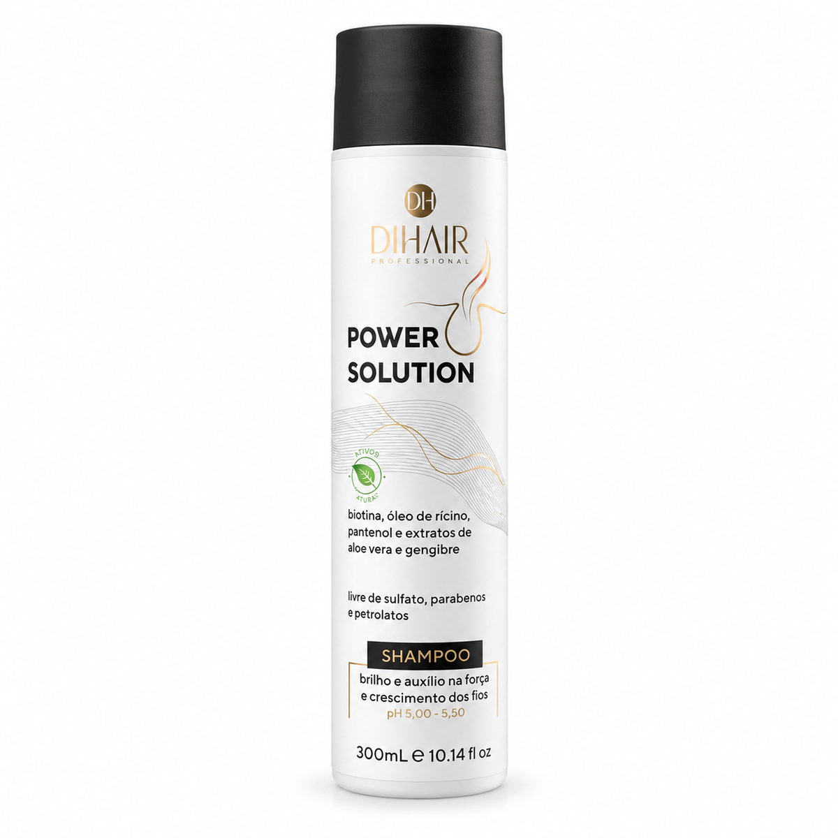 Shampoo Power Solution - Força e crescimento 300ml - DIHAIR