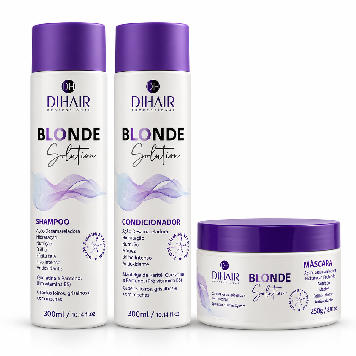 Kit Blonde Solution 300mL - Dihair