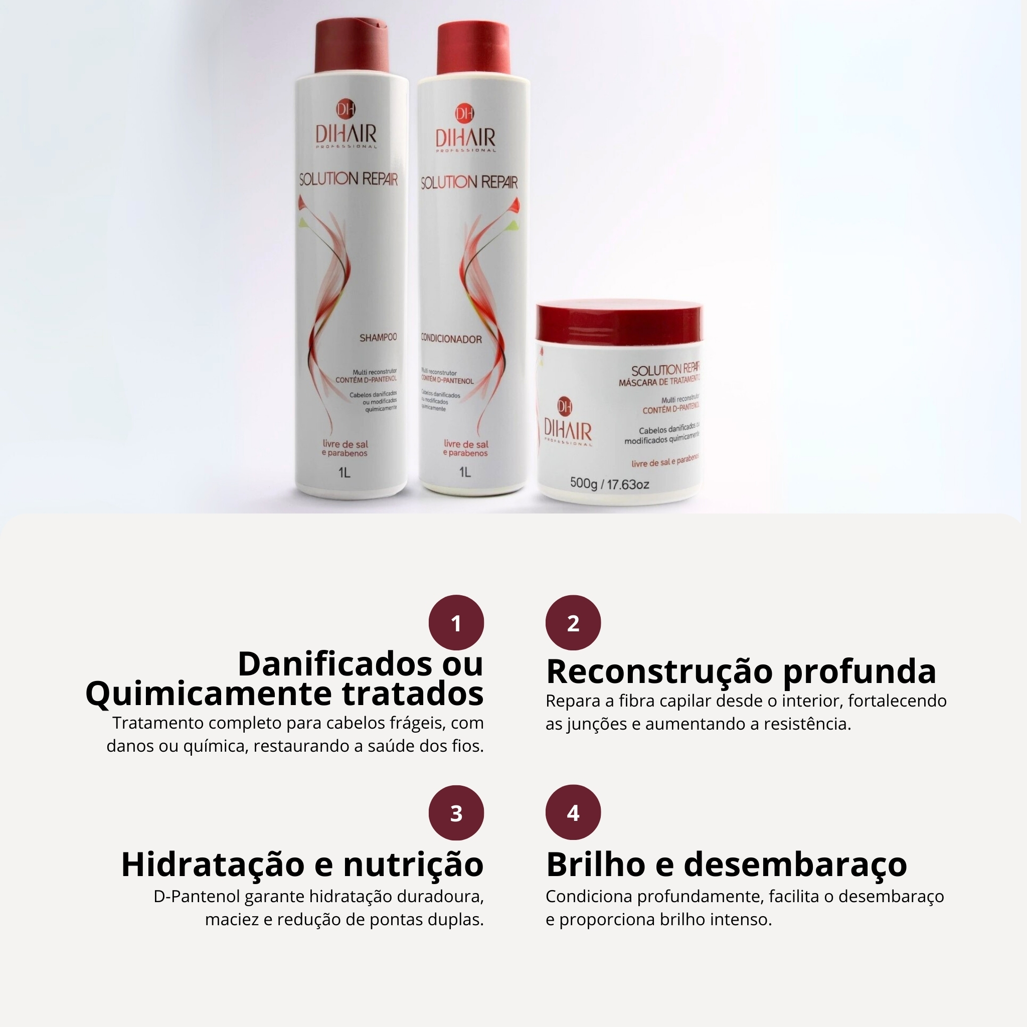 Kit Solution Repair 1L - Dihair