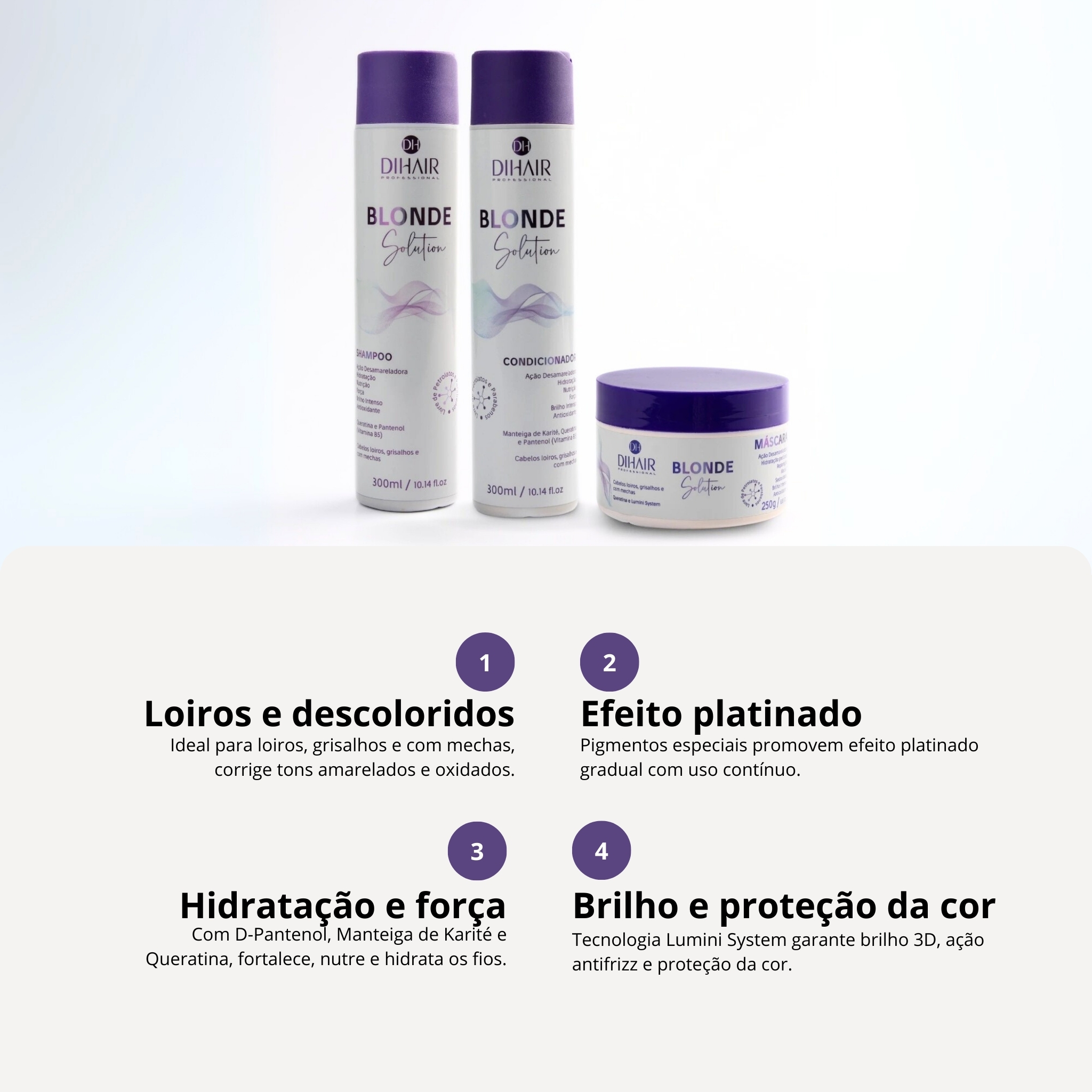 Kit Blonde Solution 300mL - Dihair