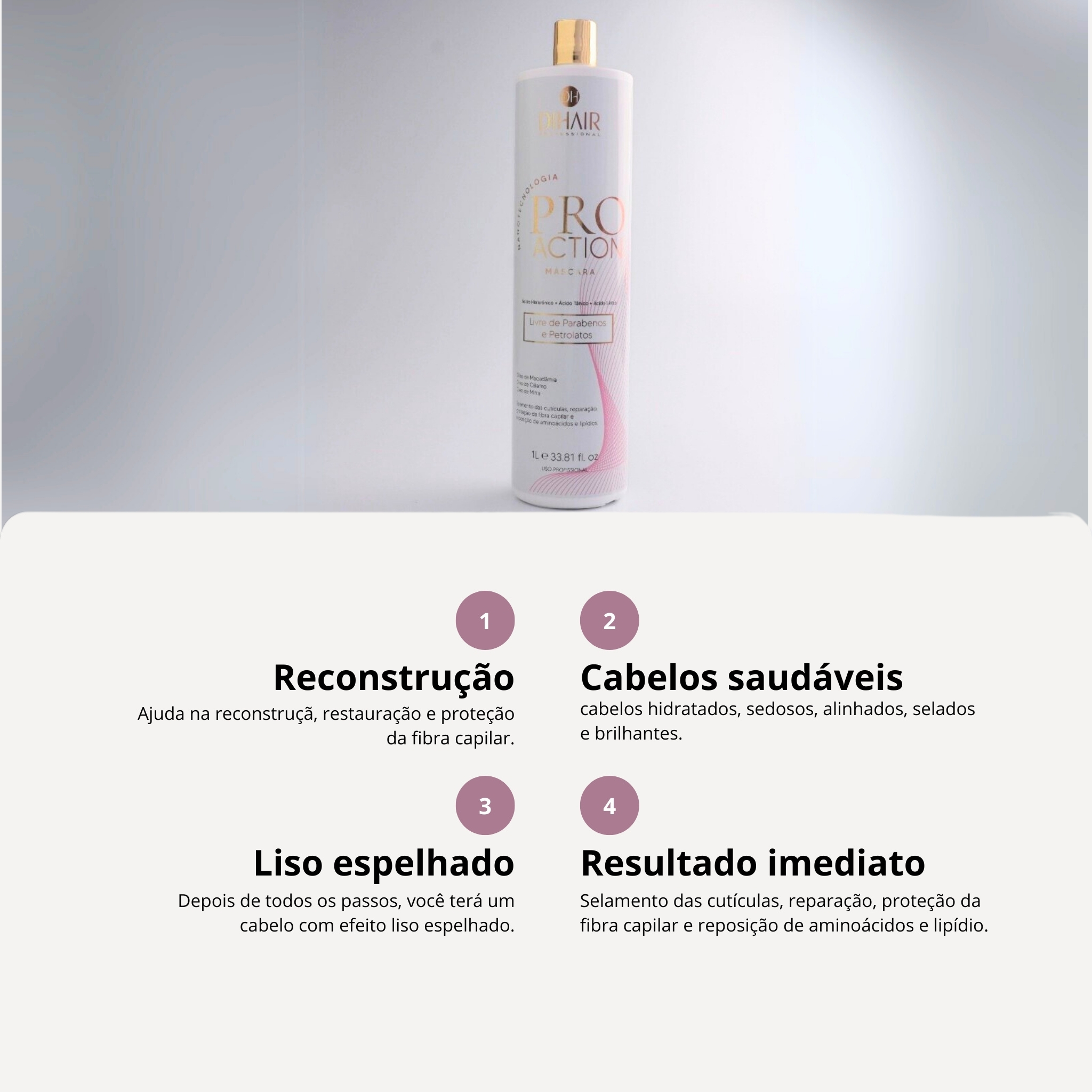 Máscara Pro Action 1L - DIHAIR