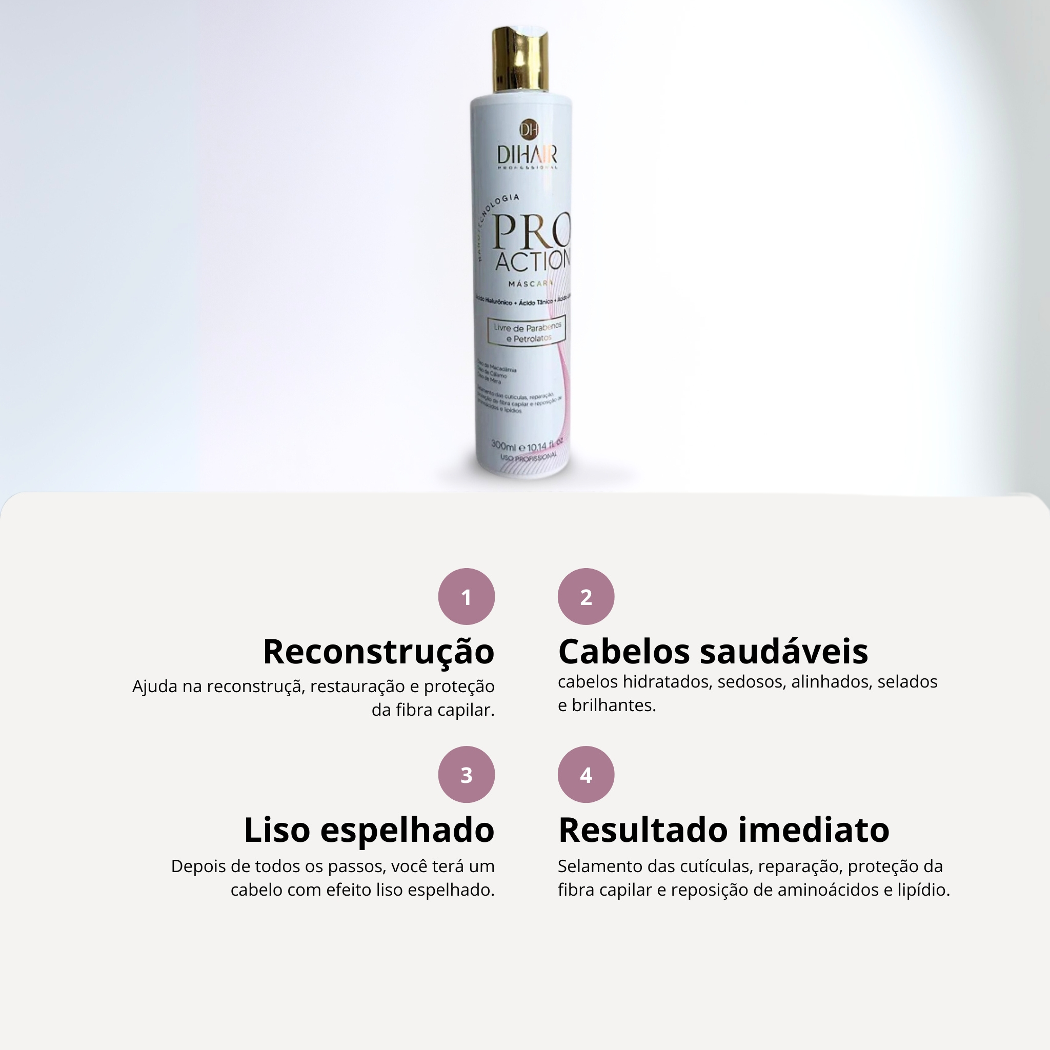 Máscara Pro Action 300ml - DIHAIR