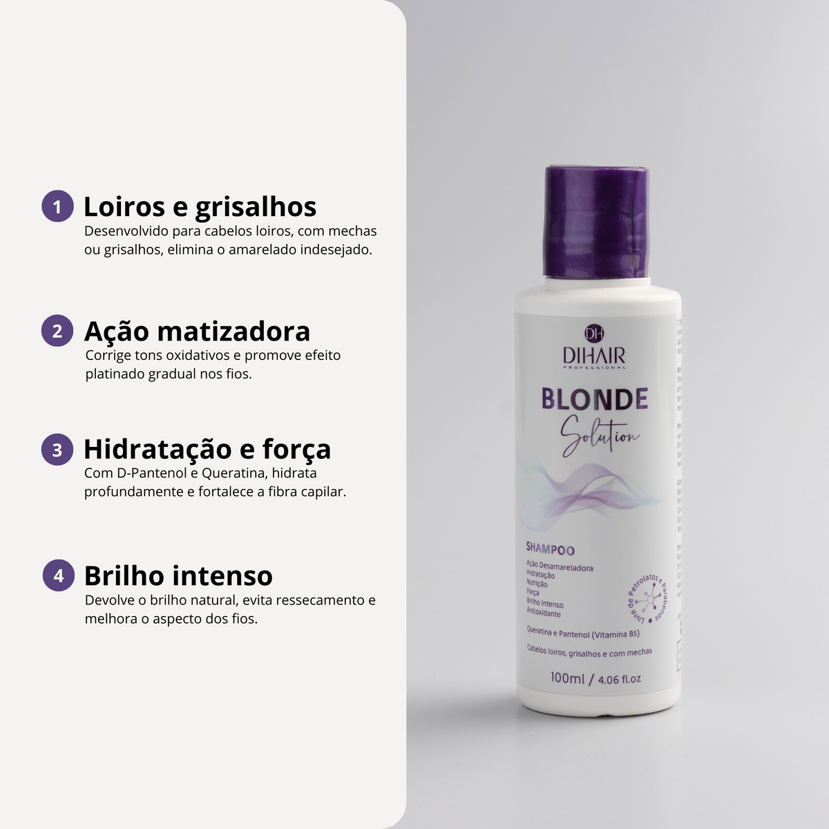 Shampoo Blonde Solution 100ml - DIHAIR
