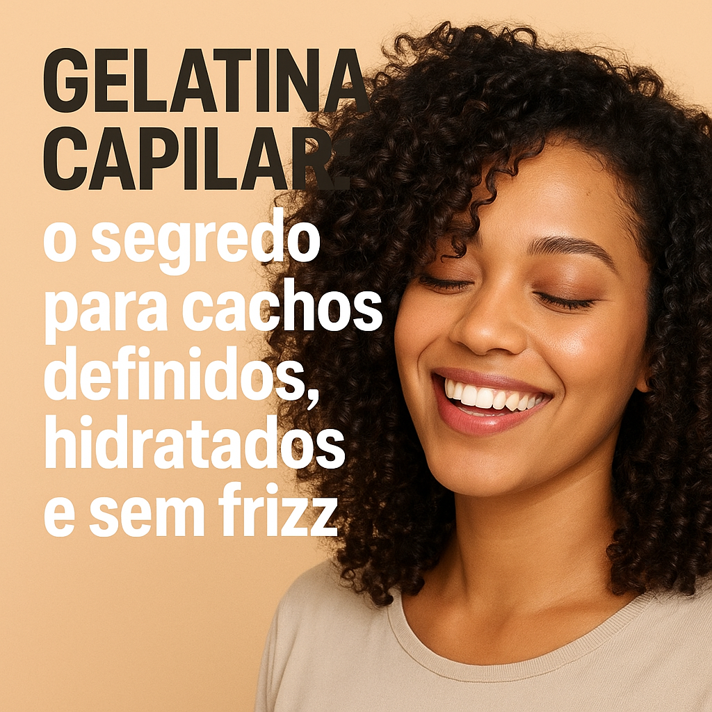 Gelatina capilar: o segredo para cachos definidos, hidratados e sem frizz