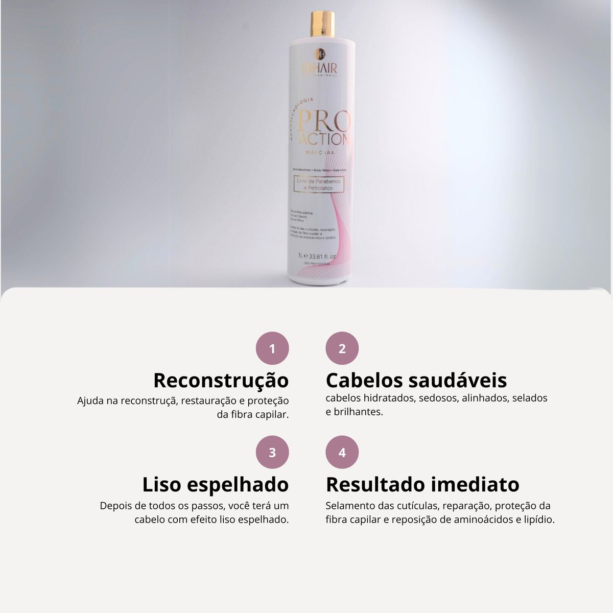 Máscara Pro Action 1L - DIHAIR