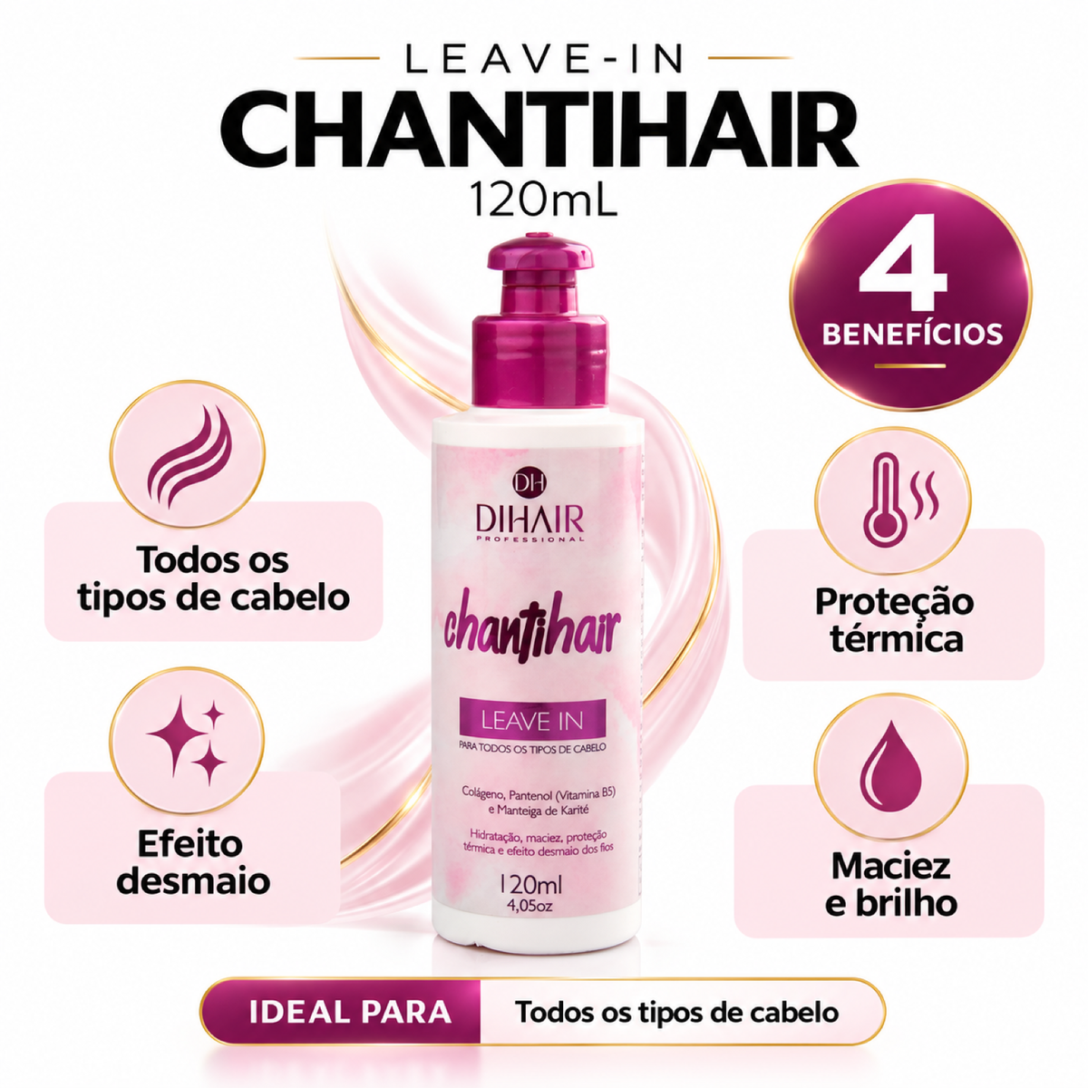 Leave-in Chantihair 120mL - Dihair