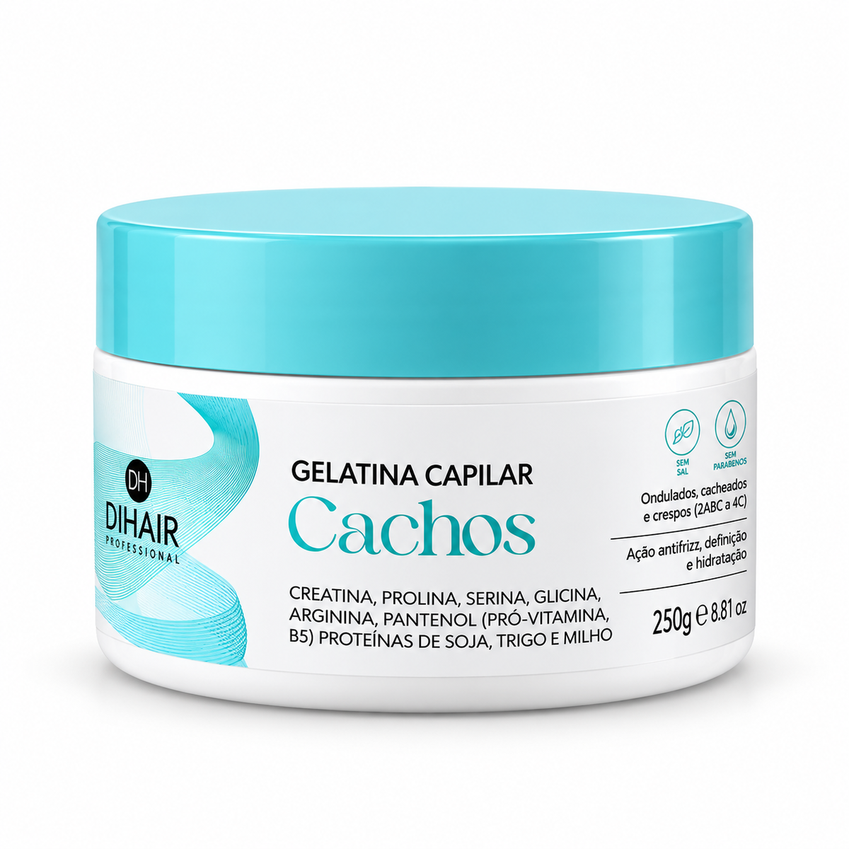 Gelatina Capilar Cachos - 250g DIHAIR