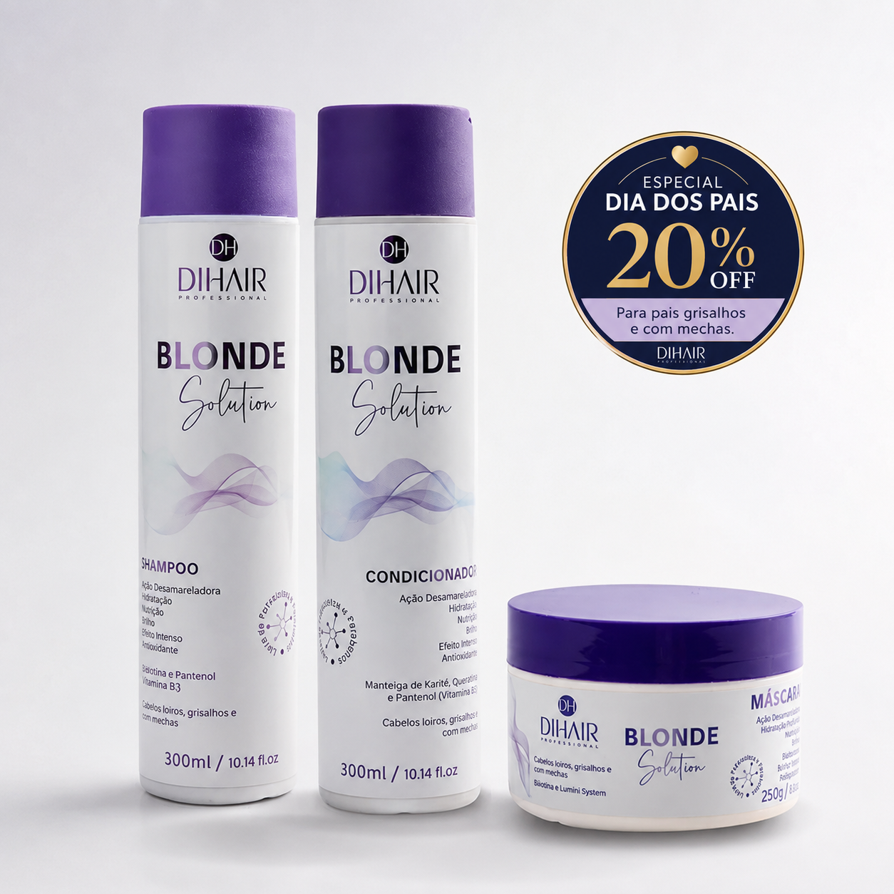 Kit Blonde Solution 300mL - Dihair